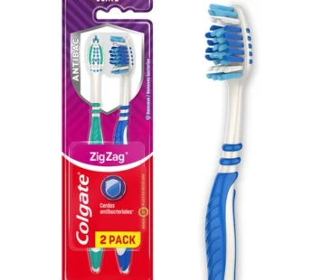 2 PACK CEPILLO COLGATE ZIG ZAG ANTIBACTE