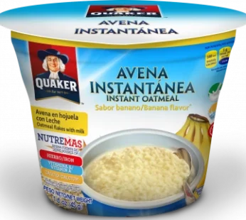 AVENA QUAKER BANANO VASO 40 G