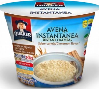 AVENA QUAKER CANELA VASO 40 GR