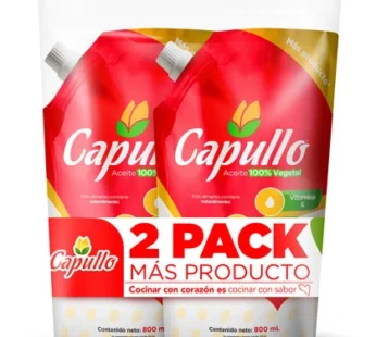 Aceite Capullo Natural 800ml 2Pack