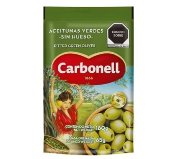 ACEITUNA VERDE DESECHABLE CARBONELL 70 G
