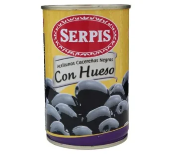 ACEITUNA NEGRA CACER C/HUESO SERPIS 300G