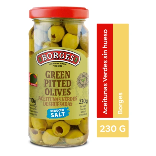 Aceitunas Verdes Sin Hueso Borges 230 g