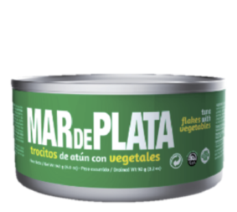 ATUN EN TROCITOS C/VEGETALES MAR D 140GR