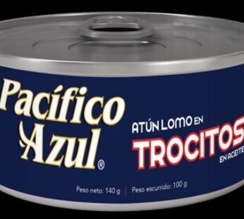 ATUN TROCITO EN ACEITE PACIFICO AZU 140G