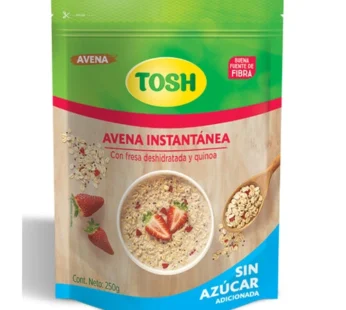 Avena Instantánea Tosh Fresa Deshidratada 250g