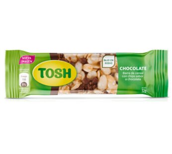 BARRA DE CEREAL TOSH CHOCOLATE 32 GRAMOS