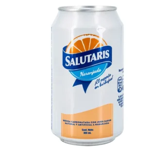 Bebida Carbonatada Salutaris Con Jugo Sabor Toronja 355 mL Lata