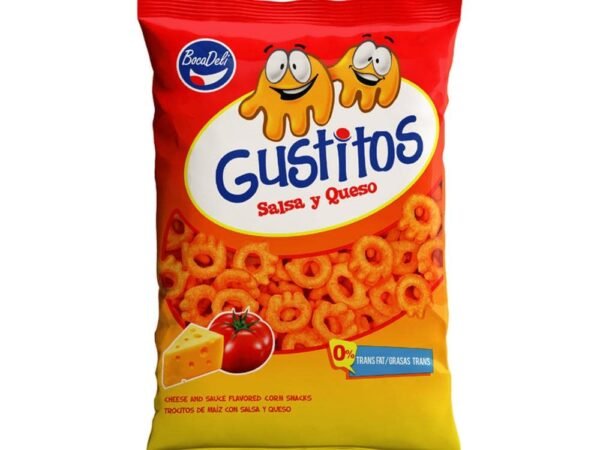 Boquitas Trocitos De Maiz Salsa Y Queso 93 g Gustitos Bocadeli