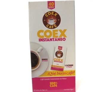 CAFE COEX INSTANTANEO DIS 40 SOBRES 1.8G