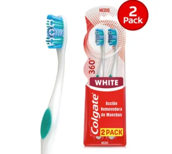 Cepillo Dental Colgate 360° Luminous White 2 Pack