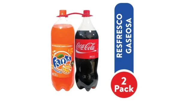 Gaseosa Coca Cola + Fanta 2.5 L 2 Pack Pet