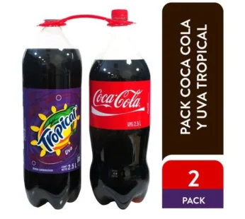 Gaseosa Coca Cola y Uva 2.5L 2pack