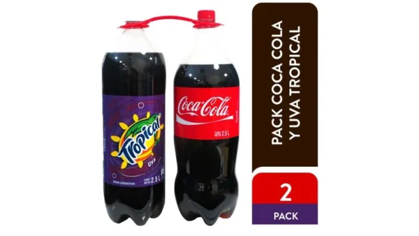 Gaseosa Coca Cola y Uva 2.5L 2pack