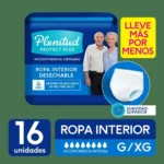 Pañal para Adulto Plenitud Protect Plus Pants Talla G - XG 16Uni