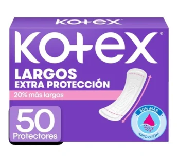 Protectores Diarios Kotex Largos 50 Unidades