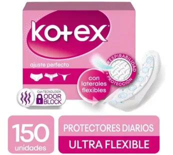 Protectores Diarios Kotex Ultraflexibles 50 Unidades