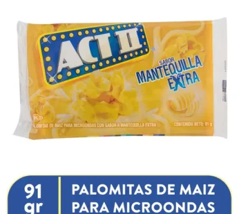 POP CORN ACT-II MANTEQUILLA EXTRA 91 G