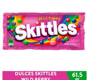 DULCES SKITTLES WILDBERRY FRUTAS 61.5G