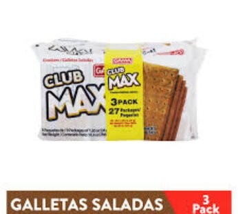 GALLETA GAMA CLUB MAX 918 g 3PACK