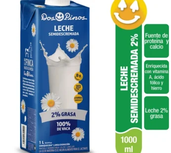 Leche Liquida Semidescrema 1 L  Dos Pinos