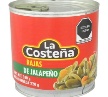 CHILE JALAPEÑO RAJA 380 GRS COSTEÑA