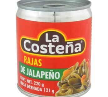 CHILES JALAPEÑO EN RAJAS LA COSTEÑA 220G