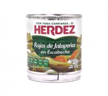 CHILES JALAPEÑOS EN RAJAS HERDEZ 360GR