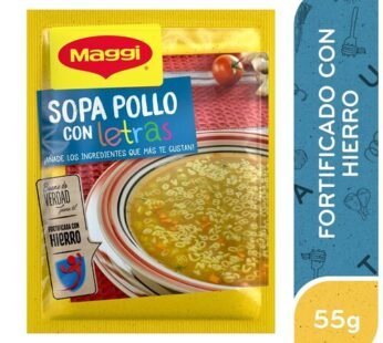 Sopa MAGGI® Pollo con Letras 55g Sobre