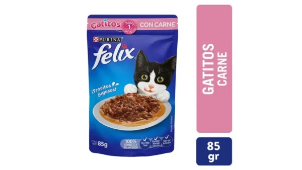 SE-MAS-ALI-ALI-1014 Felix - Alimento Húmedo Gatitos Carne - 85 g