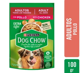 Alimento Para Perro Dog Chow Trozos Pollo Sobre 100 g