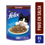 SE-MAS-ALI-ALI-1037 Alimento para gatos Felix Adultos Pavo 85g Pouch