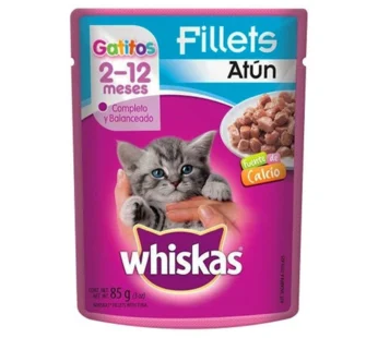 Comida para Gatos Whiskas Atún y Sardina Gatitos 85G