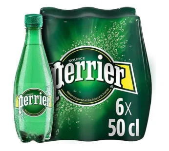 Agua Mineral Perrier Natural 6 Pack – 500 ml