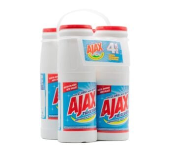 Ajax Triclorín con Cloro Limpiador Multiusos en Polvo 4 Unidades / 600 g