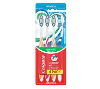 Cepillo de Dientes Colgate Triple Acción, 4 Pack