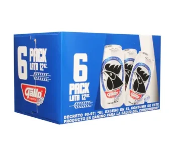 Cerveza Gallo Light 6 Pack lata 350 ml