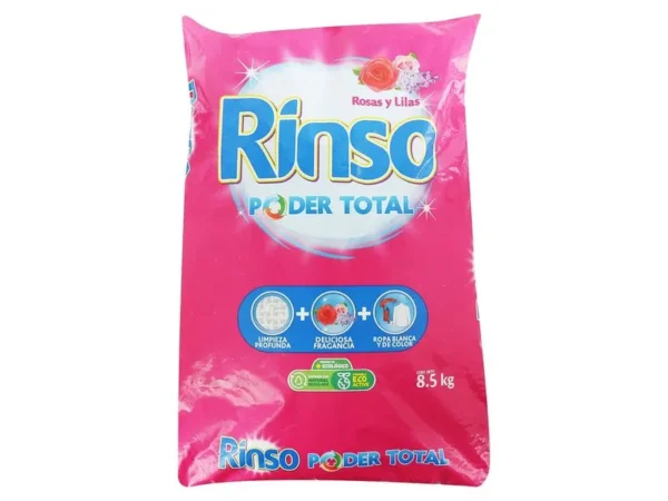 Detergente En Polvo Rinso Rosas Y Lilas - 8500 g