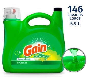 Gain Detergente Líquido Ultra Concentrado para Ropa 5.9 L /