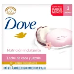Jabón Barra Dove Leche De Coco 3 Pack - 90 g