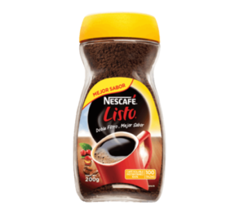 Nescafé® Listo Café Instantáneo Frasco – 100 g