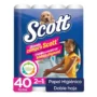 Papel Higiénico Scott 2En1 Doble Hoja - 40 Rollos