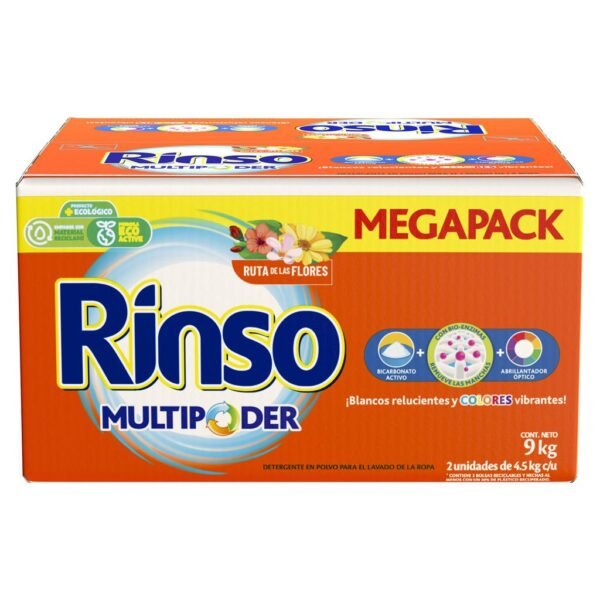 Rinso Detergente en Polvo 2 Unidades - 4.5 kg - 110 Lavadas