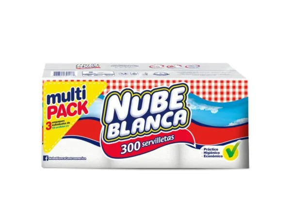 Servilleta Nube Blanca De Papel – 300 unidades