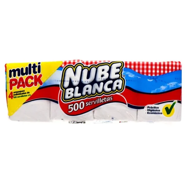 Servilleta Nube Color Blanca - 500unidades