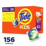 Tide Detergente para Ropa en Pods Spring Meadow 10X Poder de Limpieza 4.02 L - 136 oz - 156 Cápsulas