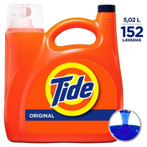 Tide Detergente Líquido Ultra Concentrado para Ropa con 10X Poder de Limpieza 5.02 L - 170 oz
