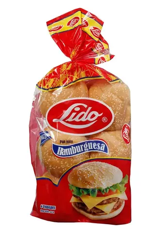 Pan Lido Para Hamburguesa Ajonjoli - 415 g